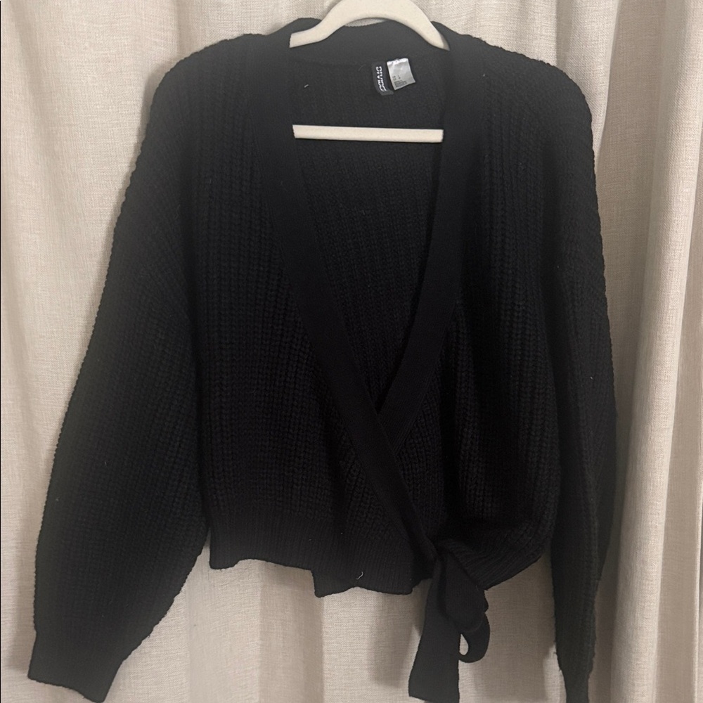 Divided Black Knit Cardigan